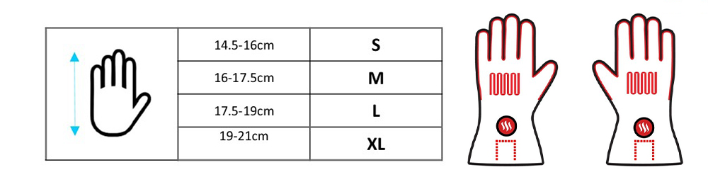 Šildančios pirštinės Glovii GS3